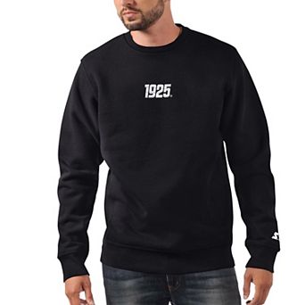 Men's Starter Black New York Giants 1925 Collection Long Sleeve Pullover Sweatshirt
