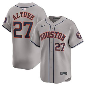 Men's Nike Jose Altuve Gray Houston Astros Away Limited Player Jersey