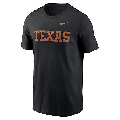 Men's Nike Black Texas Longhorns Primetime Wordmark T-Shirt