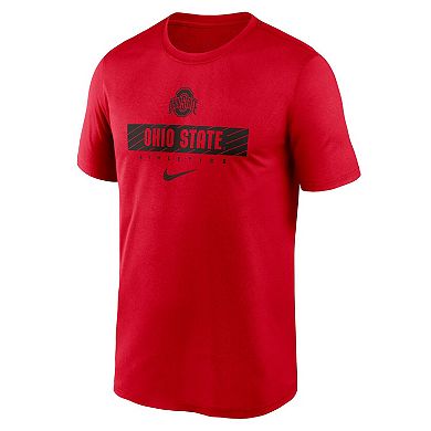 Men's Nike Scarlet Ohio State Buckeyes 2024 Sideline Legend Performance T-Shirt