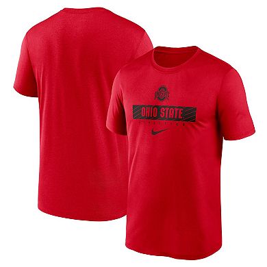 Men's Nike Scarlet Ohio State Buckeyes 2024 Sideline Legend Performance T-Shirt
