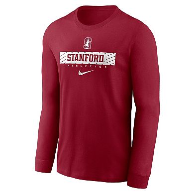 Men's Nike Cardinal Stanford Cardinal 2024 Sideline Legend Performance Long Sleeve T-Shirt