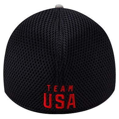 Men's New Era Gray Team USA Tech 39THIRTY Flex Hat