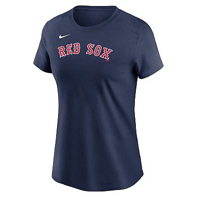 Women's Nike Navy Boston Red Sox Fuse Wordmark T-Shirt