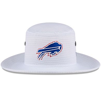 Men's New Era White Buffalo Bills 2024 NFL Training Camp Panama Bucket Hat