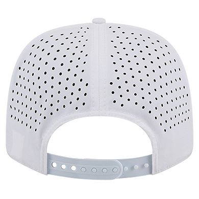 Men's New Era White Team USA 9SEVENTY Stretch Snap Performance Adjustable Hat