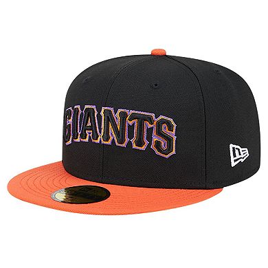Men's New Era Black San Francisco Giants Retro Spring Training 59FIFTY Fitted Hat