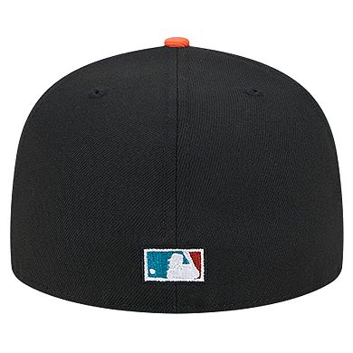 Men's New Era Black San Francisco Giants Retro Spring Training 59FIFTY Fitted Hat