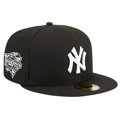 Men's New Era Black New York Yankees Logo 59FIFTY Fitted Hat