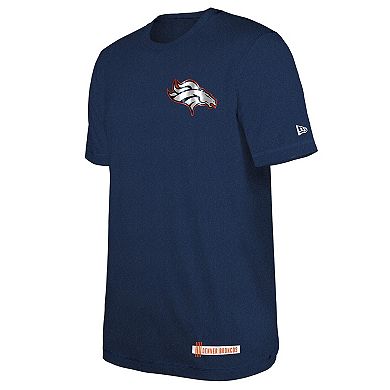 Men's New Era Heather Navy Denver Broncos 2024 NFL Training Camp T-Shirt