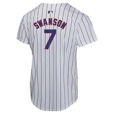 Youth Nike Dansby Swanson White Chicago Cubs Home Game Player Jersey