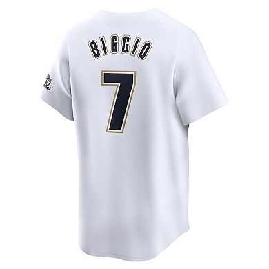 Men's Nike Craig Biggio White Houston Astros Throwback Cooperstown Collection Limited Jersey
