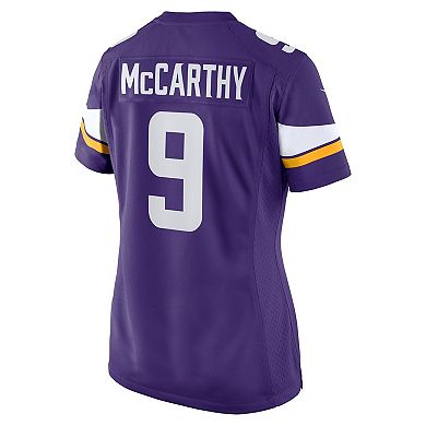 Women's Nike J.J. McCarthy Purple Minnesota Vikings 2024 NFL Draft First Round Pick Player Game Jersey