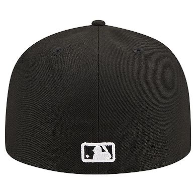 Men's New Era Black Baltimore Orioles Logo 59FIFTY Fitted Hat