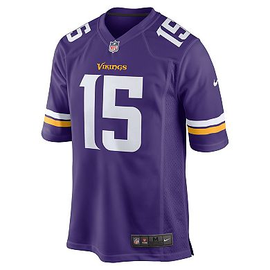 Men's Nike Dallas Turner Purple Minnesota Vikings 2024 NFL Draft First Round Pick Player Game Jersey