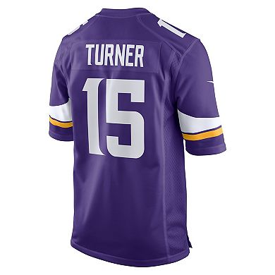 Men's Nike Dallas Turner Purple Minnesota Vikings 2024 NFL Draft First Round Pick Player Game Jersey