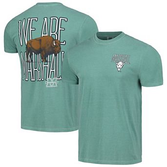 Unisex Green Marshall Thundering Herd Hyper Local Mascot Text Stack T-Shirt