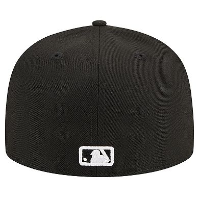 Men's New Era Black Minnesota Twins Logo 59FIFTY Fitted Hat
