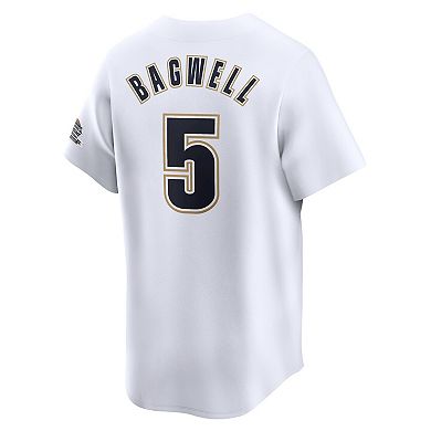 Men's Nike Jeff Bagwell White Houston Astros Throwback Cooperstown Collection Limited Jersey