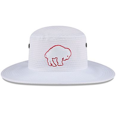 Men's New Era White Buffalo Bills 2024 NFL Training Camp Panama Bucket Hat