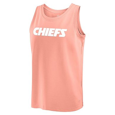 Men's Fanatics Coral Kansas City Chiefs Elements Tank Top