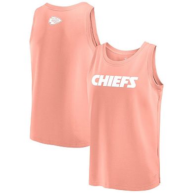 Men's Fanatics Coral Kansas City Chiefs Elements Tank Top