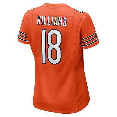 Women's Nike Caleb Williams Orange Chicago Bears Alternate 2024 NFL Draft Game Jersey