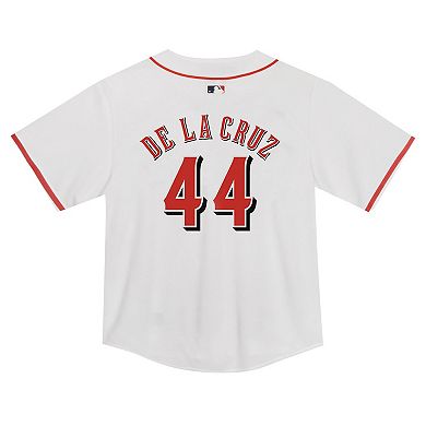 Toddler Nike Elly De La Cruz White Cincinnati Reds Game Jersey