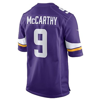 Men's Nike J.J. McCarthy Purple Minnesota Vikings Player Game Jersey