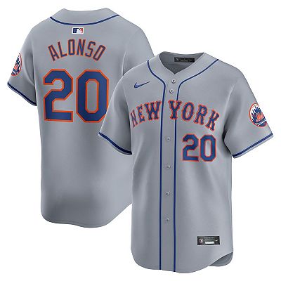 Men s Nike Pete Alonso Gray New York Mets Away Limited Player Jersey