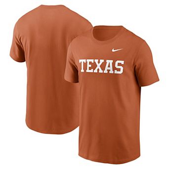 Men's Nike Texas Orange Texas Longhorns Primetime Evergreen Wordmark T-Shirt