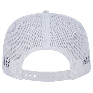 Men's New Era White Oakland Athletics Logo Dunes A-Frame Trucker 9FIFTY Snapback Hat