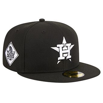 Men's New Era Black Houston Astros Logo 59FIFTY Fitted Hat