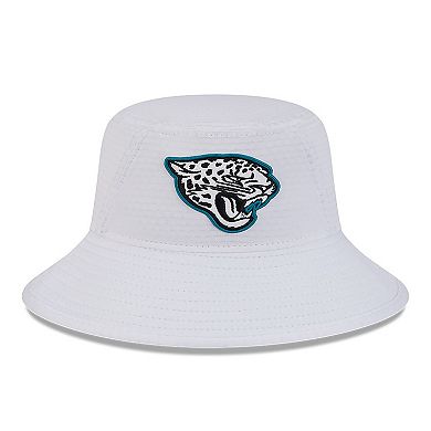 Men's New Era White Jacksonville Jaguars 2024 NFL Training Camp Stretch Bucket Hat
