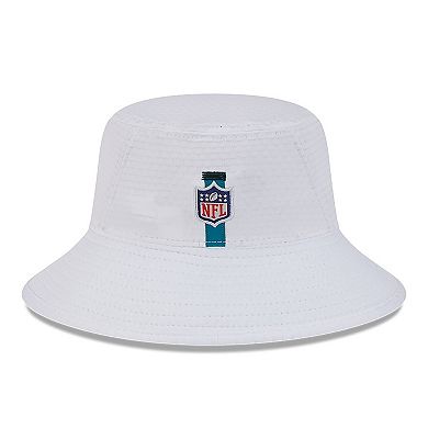 Men's New Era White Jacksonville Jaguars 2024 NFL Training Camp Stretch Bucket Hat