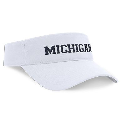 Unisex Nike White Michigan Wolverines 2024 Sideline Fit Ace Visor