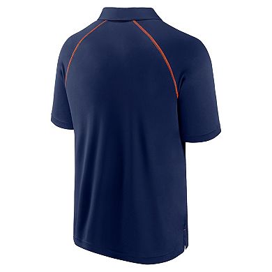 Men's Fanatics Navy Detroit Tigers Strong Alone Raglan Polo