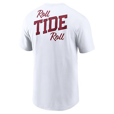 Men s Nike White Alabama Crimson Tide Blitz 2 Hit T Shirt