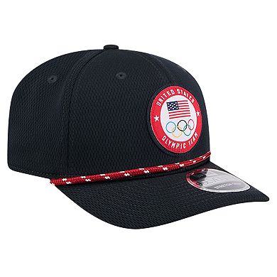 Men's New Era Navy Team USA Rope 9SEVENTY Stretch Snap Adjustable Hat