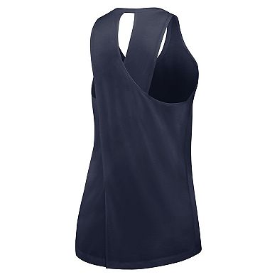 Women's Nike Navy Denver Broncos Crossback Performance Tank Top