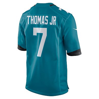 Men's Nike Brian Thomas Jr Teal Jacksonville Jaguars 2024 NFL Draft First Round Pick Player Game Jersey
