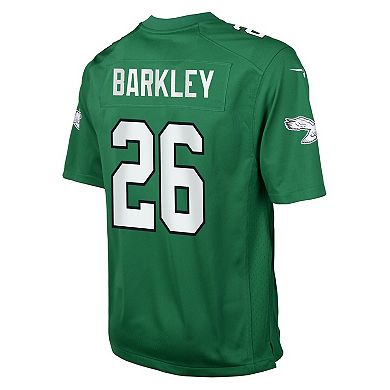 Youth Nike Saquon Barkley Kelly Green Philadelphia Eagles Alternate Game Player Jersey