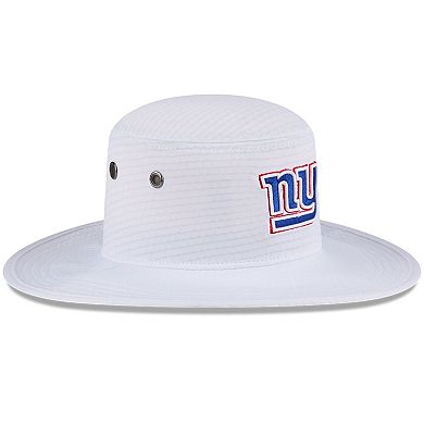 Men's New Era White New York Giants 2024 NFL Training Camp Panama Bucket Hat