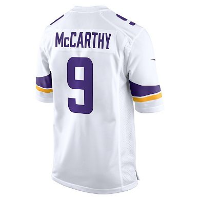 Men's Nike J.J. McCarthy White Minnesota Vikings Game Jersey