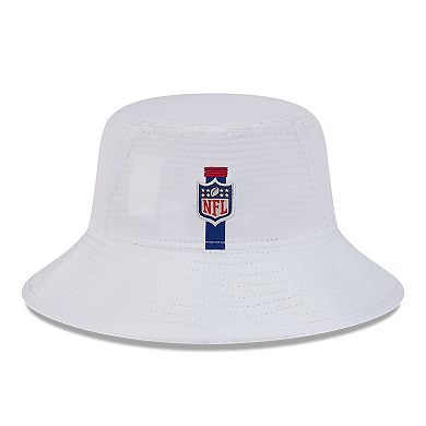 Men's New Era White New York Giants 2024 NFL Training Camp Stretch Bucket Hat