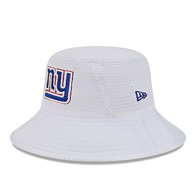 Men's New Era White New York Giants 2024 NFL Training Camp Stretch Bucket Hat
