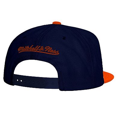 Men's Mitchell & Ness Navy/Orange Virginia Cavaliers 2-Tone 2.0 Snapback Hat