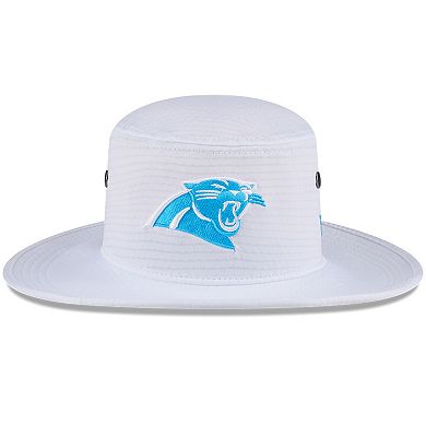 Men's New Era White Carolina Panthers 2024 NFL Training Camp Panama Bucket Hat