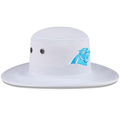 Men's New Era White Carolina Panthers 2024 NFL Training Camp Panama Bucket Hat