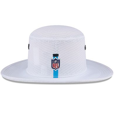 Men's New Era White Carolina Panthers 2024 NFL Training Camp Panama Bucket Hat